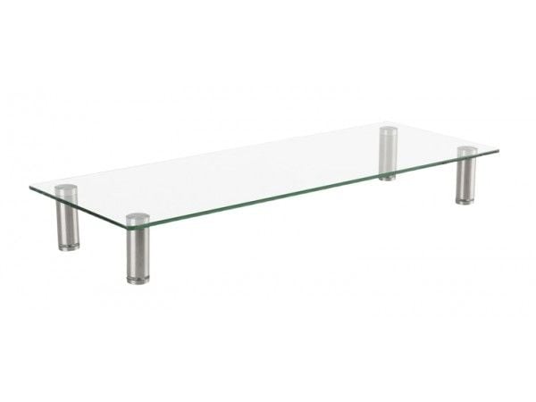 Gembird - Ställ - för platt panel - medium - stainless steel, härdat glas