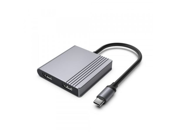 Cablexpert A-CM-COMBO3-04 - Dokkingstasjon - USB-C 3.2 Gen 1 - 2 x HDMI