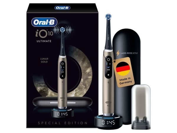 Oral-B iO Series 10 17398125, Voksen, Oscillerende Tannbørste, Sensitiv / Myk, Whitening, Gum omsorg, Grundig rens, Tongue care, Daglig stell, Smar...
