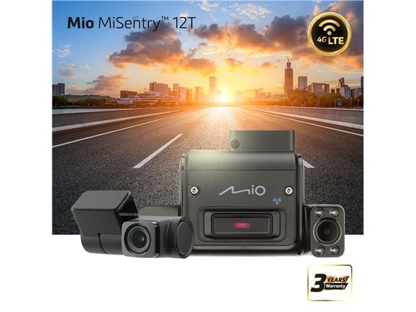 Mio MiSentry 12T - Instrumentbordkamera - 1080 p / 30 fps - 4G - GPS - motion and impact detection