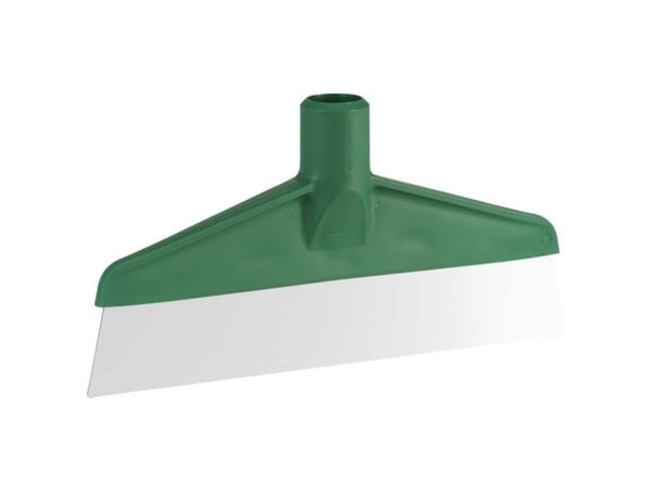 Lattianpesuri, Vikan, 24.5x12.5x3.1cm, vihreä, PP/ruostumaton teräs, 24.5 cm, 24.5 cm