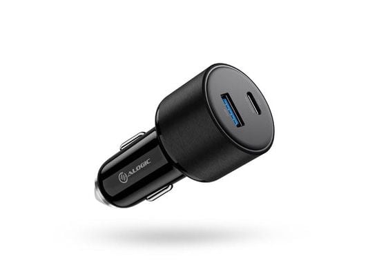 Alogic auton laturi 2Port 100W USB-C + USB-A