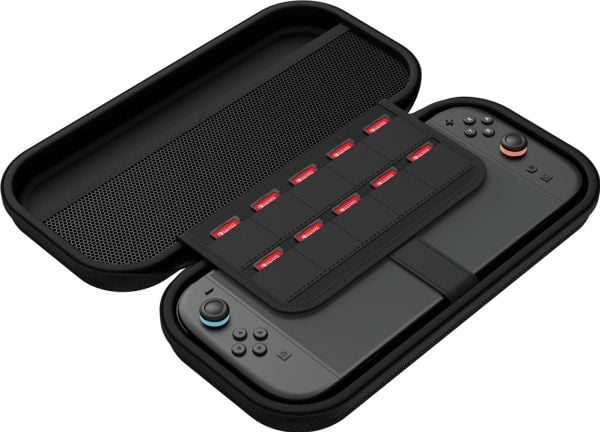 Venom VS4933, Hardplast, Nintendo, Svart, Skum, Nintendo Switch, Nintendo Switch 2, Nintendo Switch Lite, Nintendo Switch OLED, Fallsikker, Ripebes...