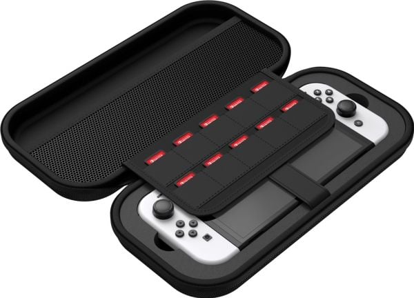Venom VS4933, Hardplast, Nintendo, Svart, Skum, Nintendo Switch, Nintendo Switch 2, Nintendo Switch Lite, Nintendo Switch OLED, Fallsikker, Ripebes...