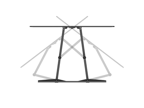 myWall H 24, 109,2 cm (43"), 100 x 200 mm, 600 x 400 mm, 3 - 12°, 120°, Sort