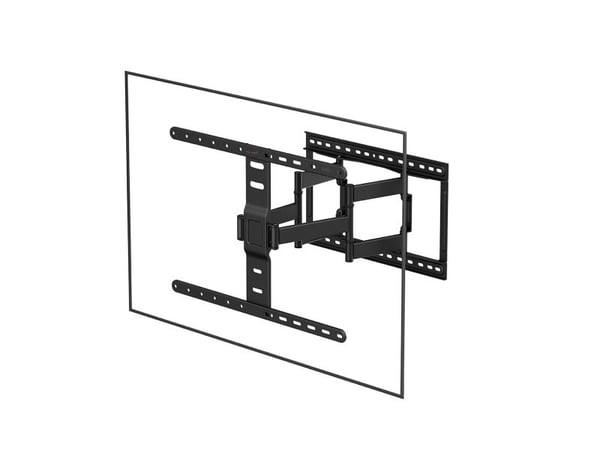 myWall H 24, 109,2 cm (43"), 100 x 200 mm, 600 x 400 mm, 3 - 12°, 120°, Sort