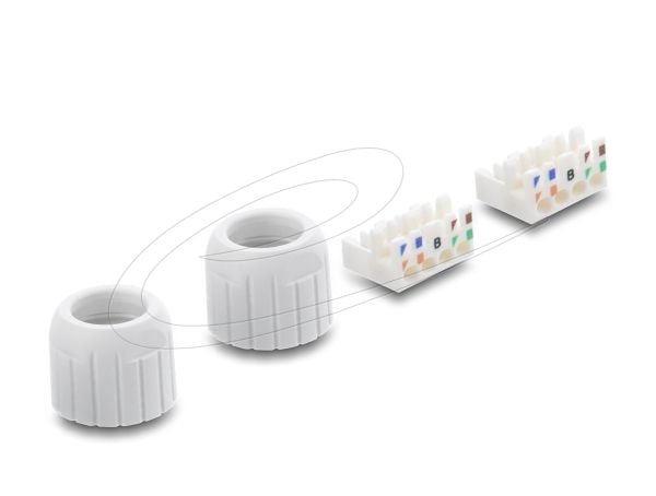 Delock - Nettverkkopler - LSA til LSA - uskjermet - CAT 6a