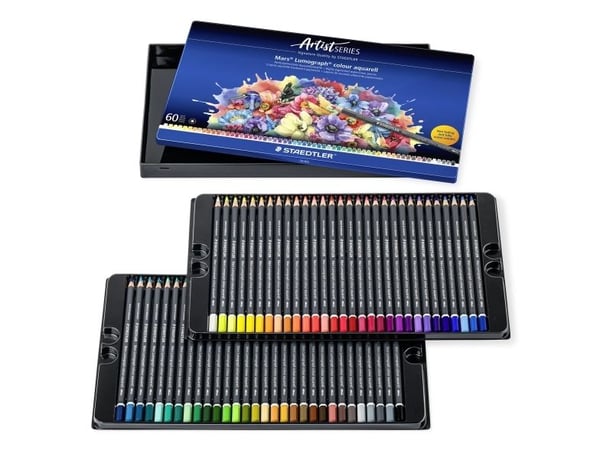 Staedtler Mars Lumograph, Soft (myk), Flerfarget, 60 stykker
