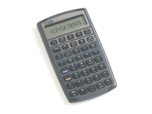 Hewlett-Packard HP 10bII+ finansräknare LCD 12 siffror batteri (NW239AA#UUZ)