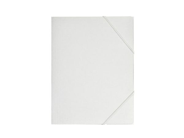 elastisk pärmmapp i papper vit - (48 st.)