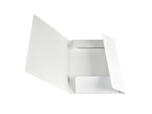elastisk pärmmapp i papper vit - (48 st.)