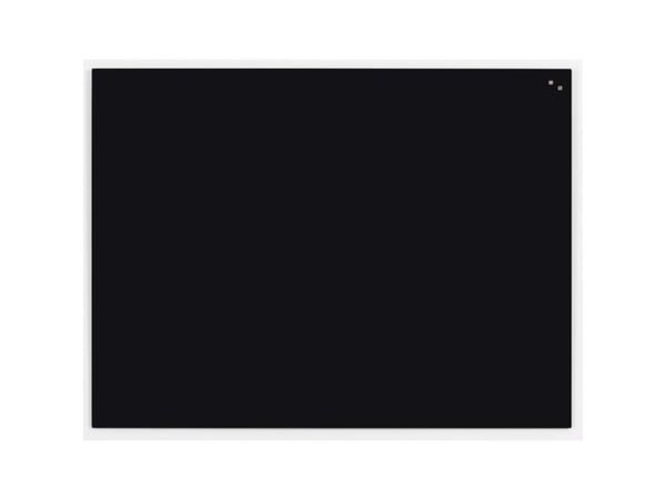 Magnetisk glastavle 120 x 90 cm sort