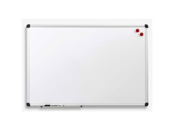 Whiteboard 120x180 cm magnetisk med aluminiumsramme inkl. 1 marker og 2 magneter