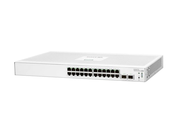 HPE Networking Instant On 1830 24G 2SFP Switch - Switch - smart - 24 x 10/100/1000 + 2 x Gigabit SFP - stationär, rackmonterbar