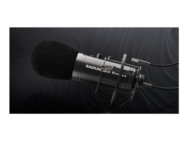 Genesis Radium 600 G2 - Mikrofon - USB, 3,5 mm-jakk - svart