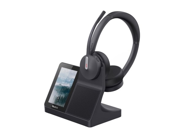 Yealink WH64 Dual, kablet og trådløs, samtaler/musikk, 151 g, Hodesett, Svart