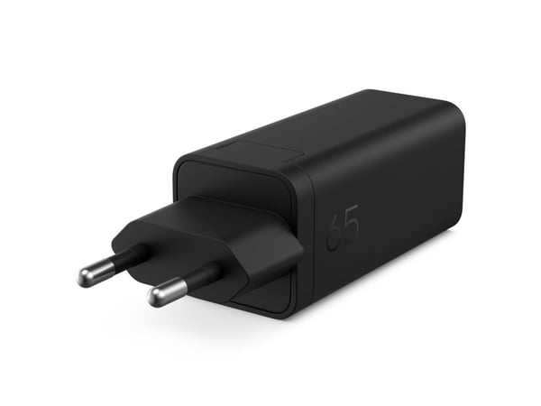 HP GaN Wall Charger - USB-C-strømadapter - AC 115/230 V - 65 watt - svart