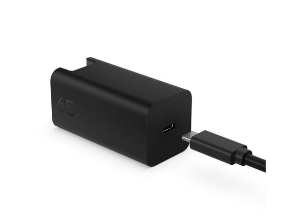 HP GaN Wall Charger - USB-C-strømadapter - AC 115/230 V - 65 watt - svart
