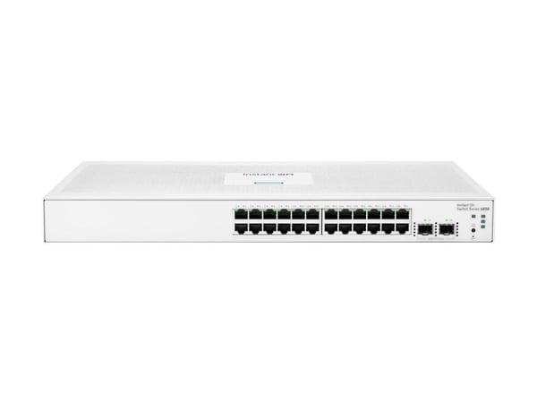 HPE Networking Instant On 1830 24G 2SFP Switch - Switch - smart - 24 x 10/100/1000 + 2 x Gigabit SFP - stationär, rackmonterbar