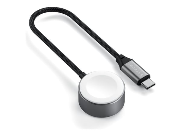 Satechi ST-QCAWM, Sisätila, USB, Langaton lataaminen, 0,193 m, Valkoinen, Harmaa