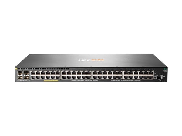HPE Aruba 2930F 48G PoE+ 4SFP+ - Switch - L3 - Styrt - 48 x 10/100/1000 (PoE+) + 4 x 1 Gigabit / 10 Gigabit SFP+ (opplink) - rackmonterbar - PoE+ (...