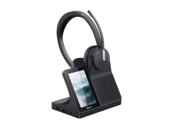 Yealink WH64 Dual, kablet og trådløs, samtaler/musikk, 151 g, Hodesett, Svart