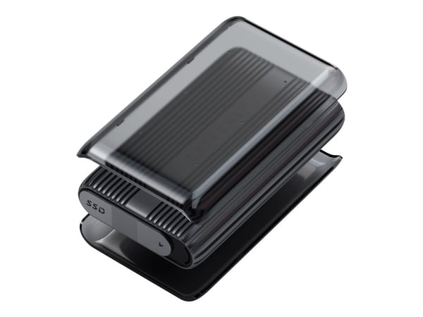 Satechi USB4 NVMe SSD Pro, SSD-kotelo, M.2, 40 Gbit/s, USB-liitettävyys, Harmaa, Läpinäkyvä