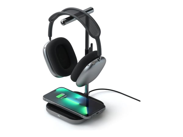 Satechi SV0155319010, Sisätila, USB, Langaton lataaminen, Musta, Harmaa