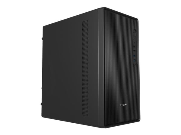 FSP S120 - Mid tower - micro ATX - ingen strömförsörjning (ATX) - svart - USB/ljud