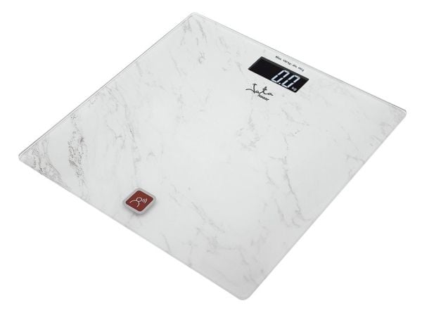 JATA 517, Elektronisk personvekt, 150 kg, 100 g, Hvit, kg, lb, firkant