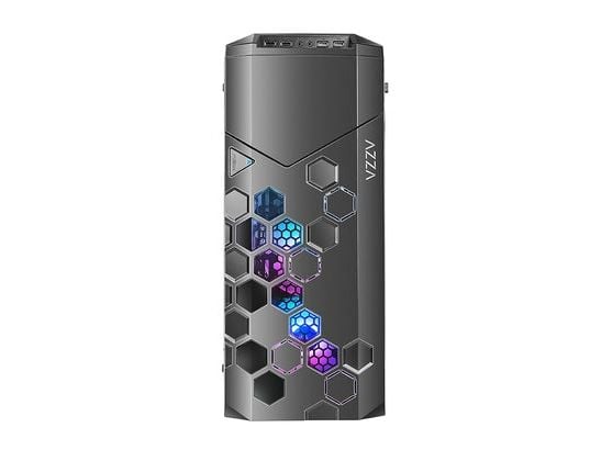 Azza STORM ARGB, Full Tower, PC, Svart, ATX, Micro ATX, EATX, Spilling, Blå, Grønn, Rød