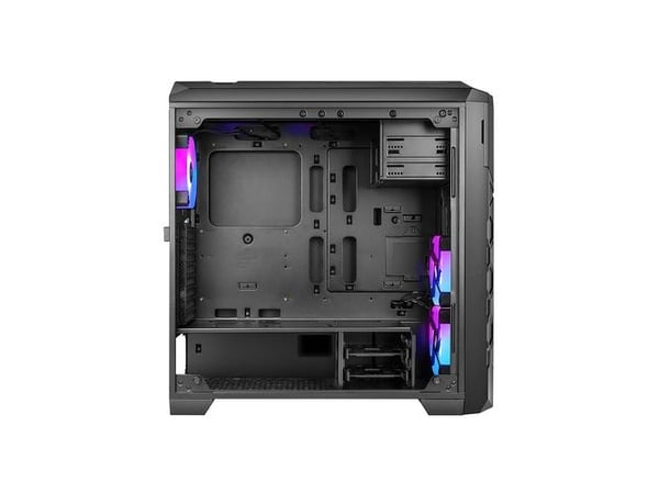 Azza STORM ARGB, Full Tower, PC, Svart, ATX, Micro ATX, EATX, Spilling, Blå, Grønn, Rød