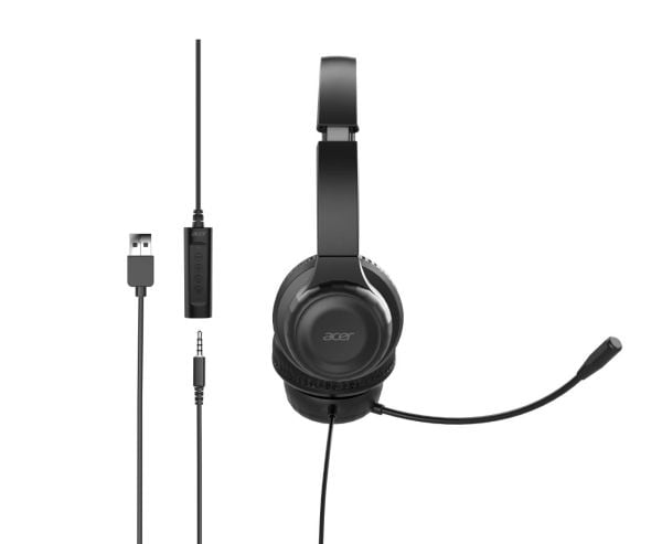 Acer AHW154 - Hodesett - full størrelse - kablet - svart