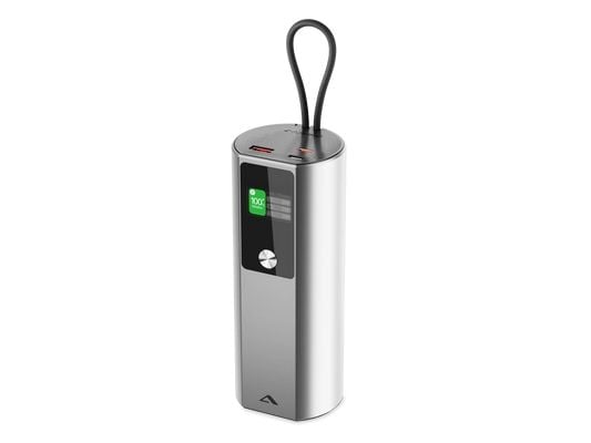 ALOGIC Ark Pro - Powerbank - USB-latauksella ja 50 cm:n irrotettavalla USB-C-kaapelilla - 5 / 9 / 12 / 15 / 20 / 28 V - 160 Watt - 27600 mAh - 99,3...