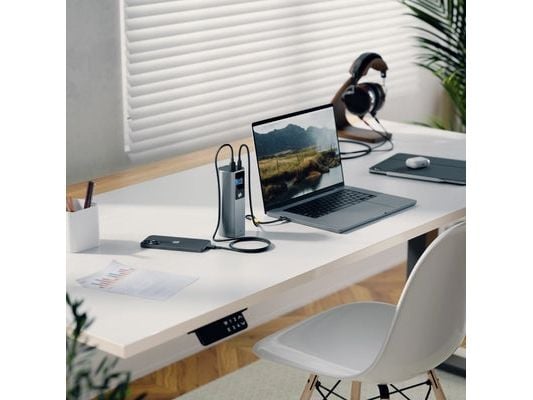 ALOGIC Ark Pro - Powerbank - USB-latauksella ja 50 cm:n irrotettavalla USB-C-kaapelilla - 5 / 9 / 12 / 15 / 20 / 28 V - 160 Watt - 27600 mAh - 99,3...
