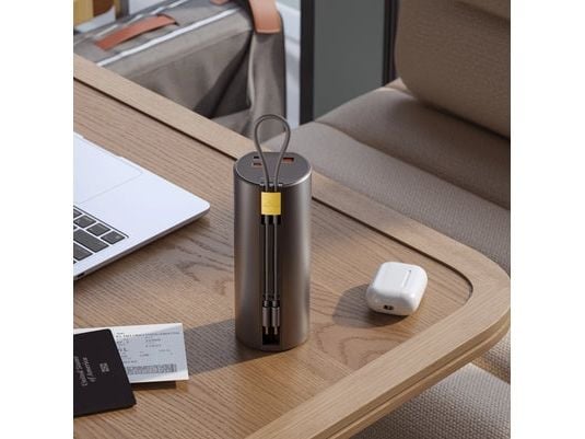 ALOGIC Ark Pro - Powerbank - USB-latauksella ja 50 cm:n irrotettavalla USB-C-kaapelilla - 5 / 9 / 12 / 15 / 20 / 28 V - 160 Watt - 27600 mAh - 99,3...