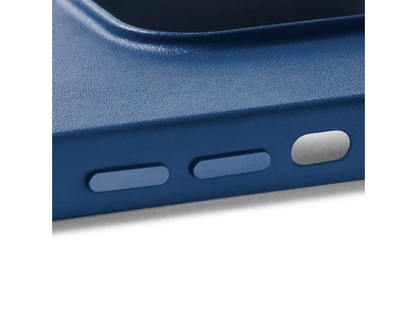 "Mujjo Nahkakotelo MagSafe-turvakotelolla iPhone 14 Pro Max - Monaco Blue.