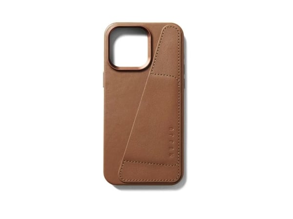 Troubadour Goods Troubadour Goods Limited Mujjo Nahka lompakko Case - Nahka Case iPhone 15 Pro Max, MagSafe yhteensopiva (Tan)