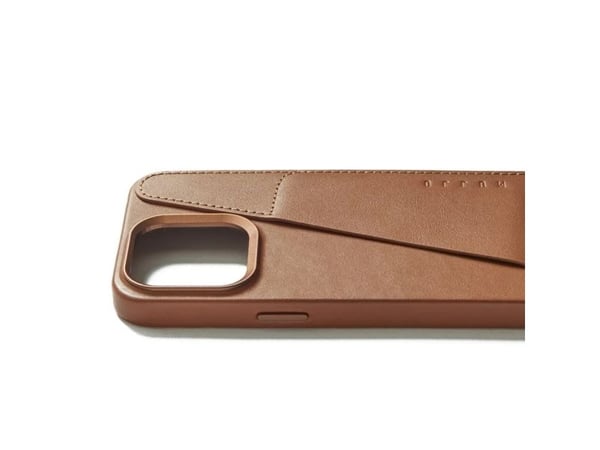 Troubadour Goods Troubadour Goods Limited Mujjo Nahka lompakko Case - Nahka Case iPhone 15 Pro Max, MagSafe yhteensopiva (Tan)