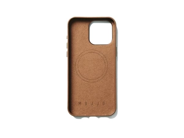 Troubadour Goods Troubadour Goods Limited Mujjo Nahka lompakko Case - Nahka Case iPhone 15 Pro Max, MagSafe yhteensopiva (Tan)
