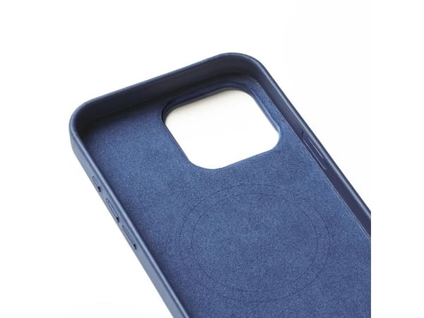 Mujjo Lompakko nahkainen kotelo iPhone 16 Pro Max - sininen