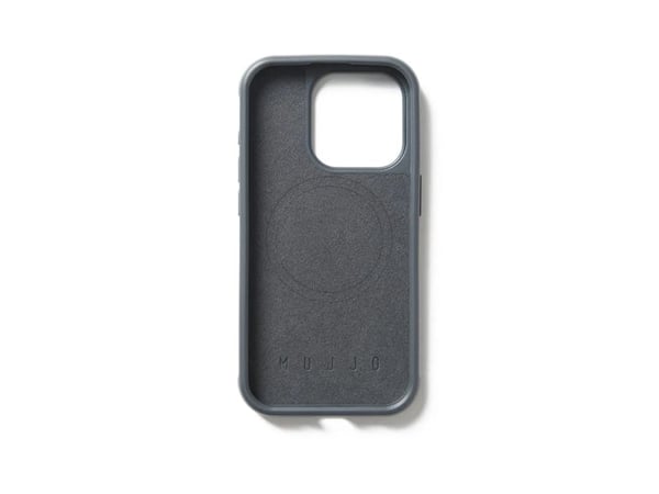 Troubadour Goods Mujjo iPhone 15 Pro Shield Iskukotelo - Teräksen sininen