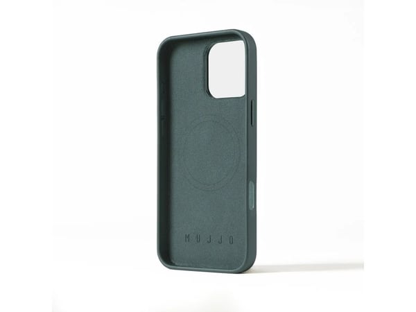 Mujjo Leather Case, Suojus, Apple, iPhone 16 Pro Max, 17,5 cm (6.9"), Tummanvihreä