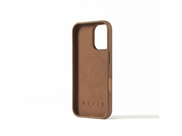 Troubadour Goods Limited Mujjo Full Leather Case - Nahkakotelo iPhone 16 yhteensopiva MagSafe (tan)