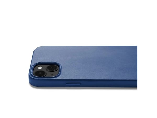 Mujjo Eco Leather Case, Suojus, Apple, iPhone 14/15 Plus, 17 cm (6.7"), Sininen