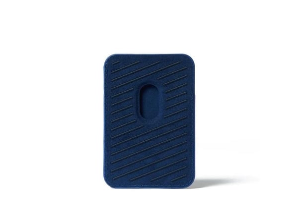 "Mujjo Nahkainen Magsafe-korttilompakko - täydellinen lisävaruste iPhonellesi - Monaco Blue"