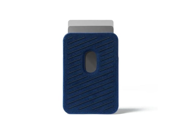 "Mujjo Nahkainen Magsafe-korttilompakko - täydellinen lisävaruste iPhonellesi - Monaco Blue"