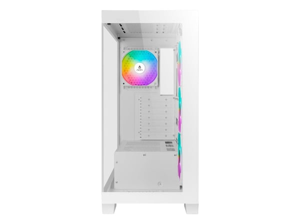 Azza PC Gaming Midi Case 570W USB 2/3 type C Baltas