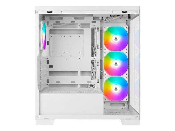 Azza PC Gaming Midi Case 570W USB 2/3 type C Baltas