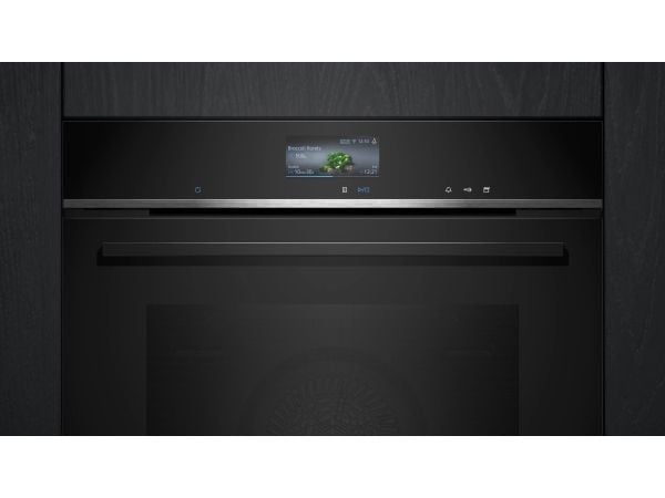 Siemens iQ700 HS736G1B2 - Ovn - med dampfunksjon - innebygd - Wi-Fi - fordypning - bredde: 56 cm - dybde: 55 cm - høyde: 58.5 cm - med selvrens - K...